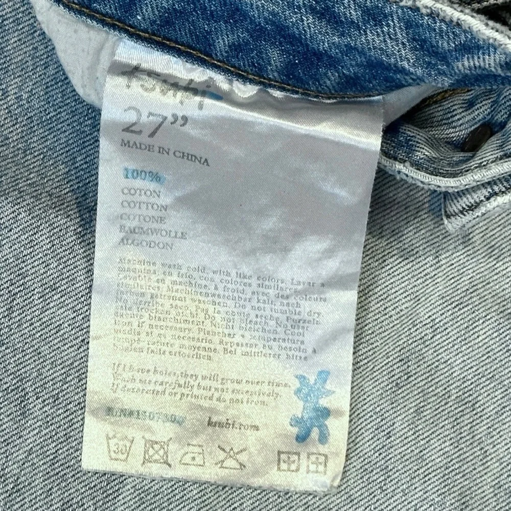 Ksubi Split Slit Ankle Flare Crop Jeans in Vintage Blue Women’s 27 $220 - Picture 6 of 6